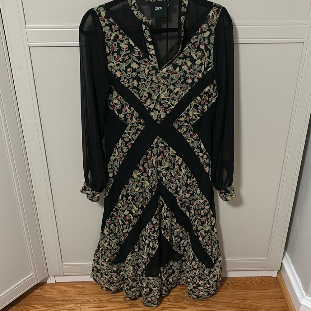 Sheer floral dress